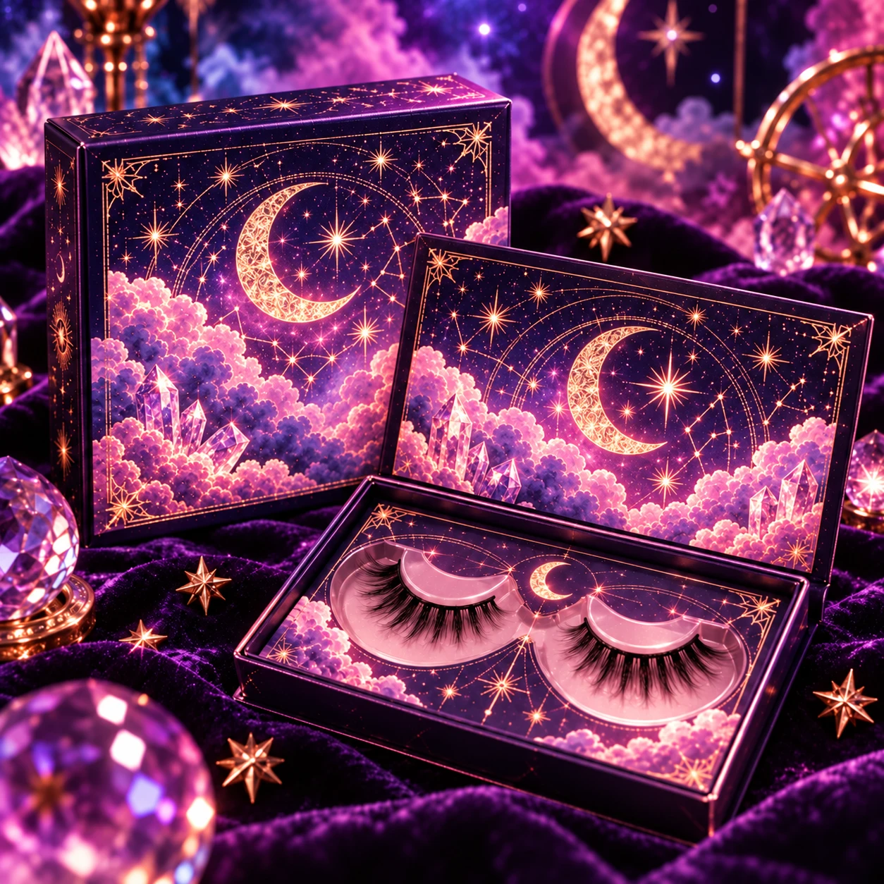Candy Star Girl reusable lashes product concept
