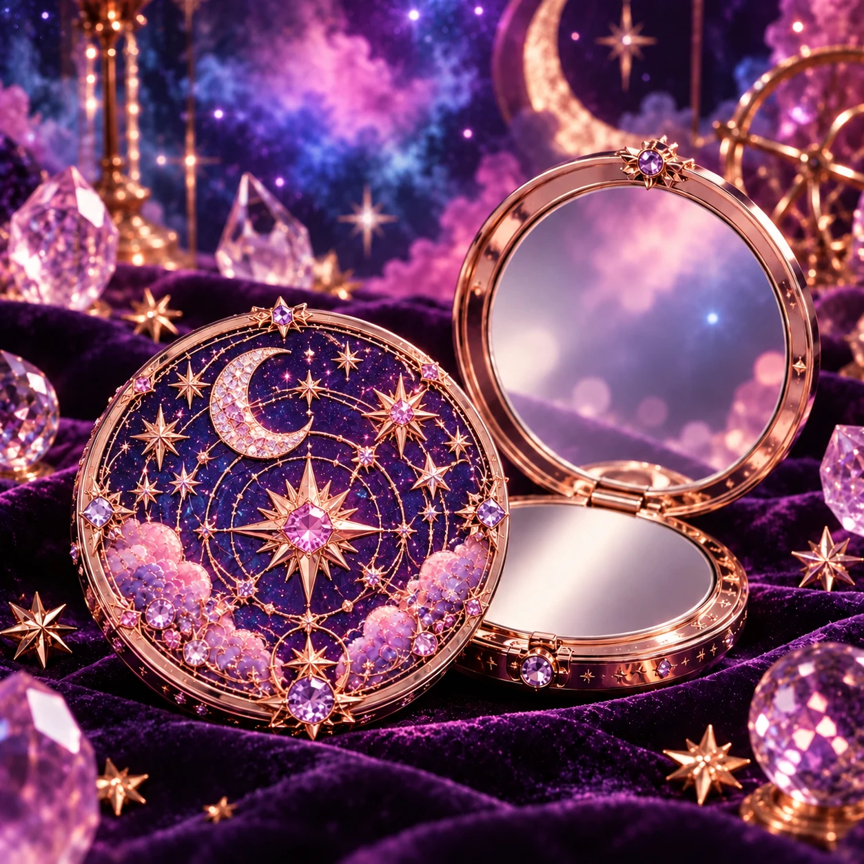 Candy Star Girl mirror compact product concept