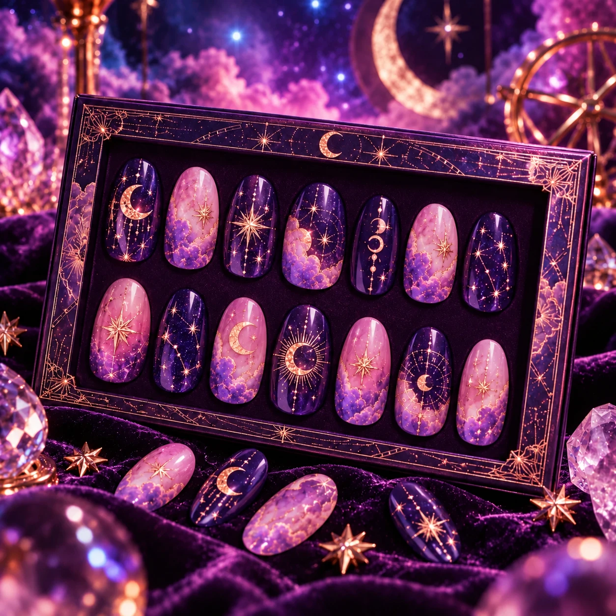 Candy Star Girl reusable nail art product concept