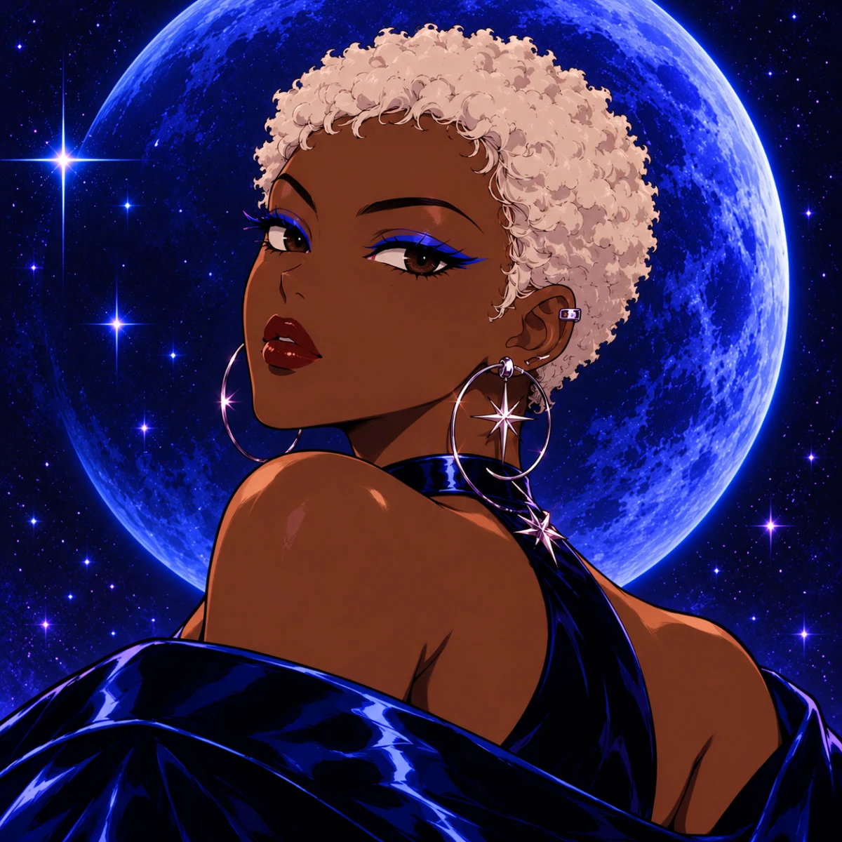 Blue Moon Star Girl
